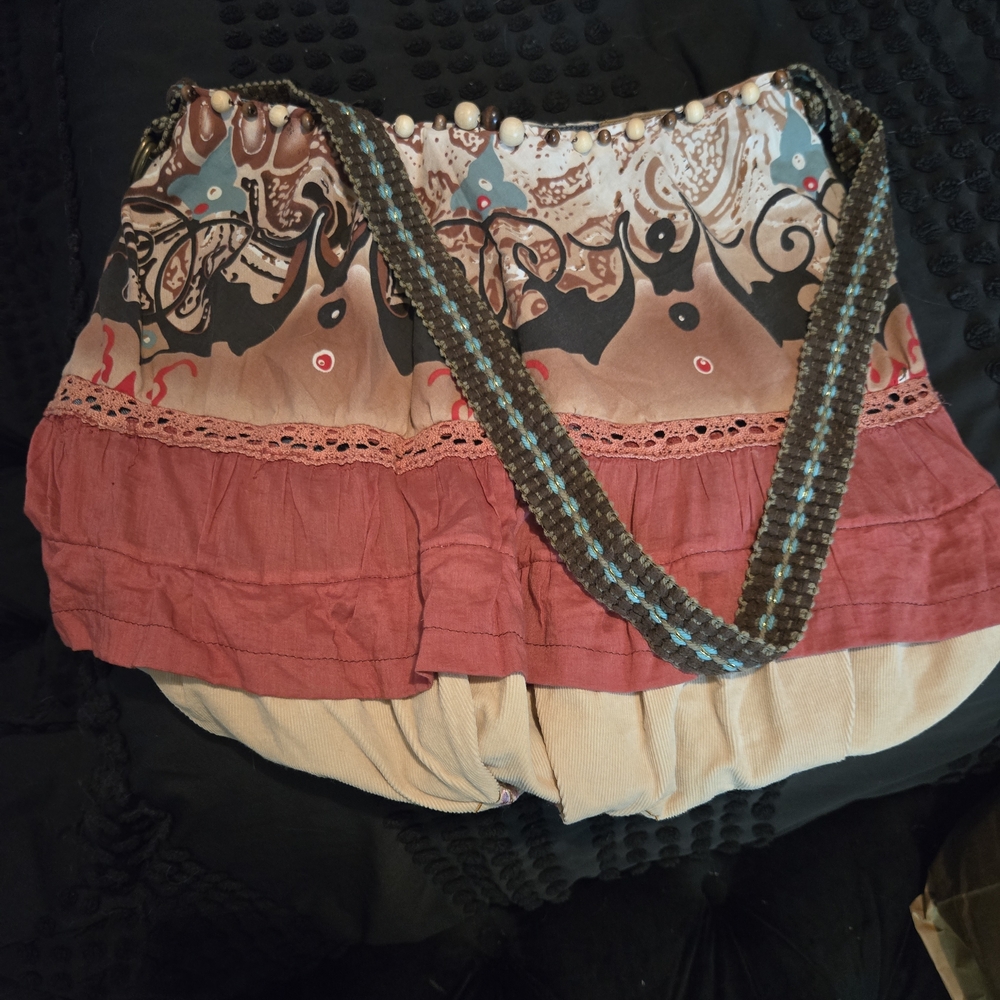 UNIONBAY Pink, Tan, Brown Patterned Hobo Bag